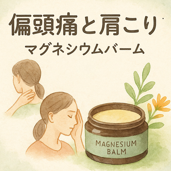 肩こりや偏頭痛に…“塗るミネラル”マグネシウムバームがおすすめな理由